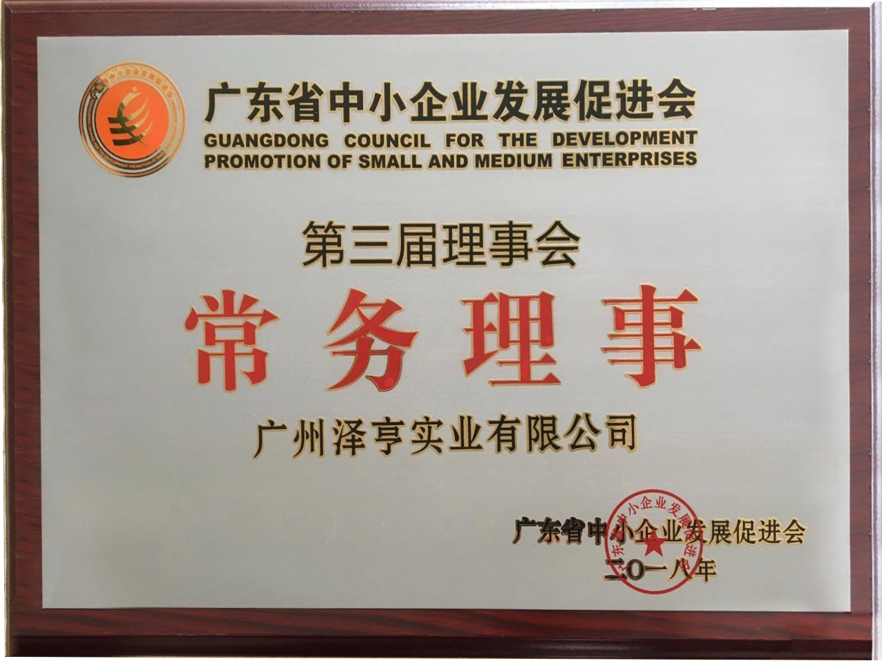 廣東省中小企業(yè)發(fā)展促進(jìn)會常務(wù)理事